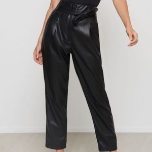 Dynamite Faux Leather Pants with belt